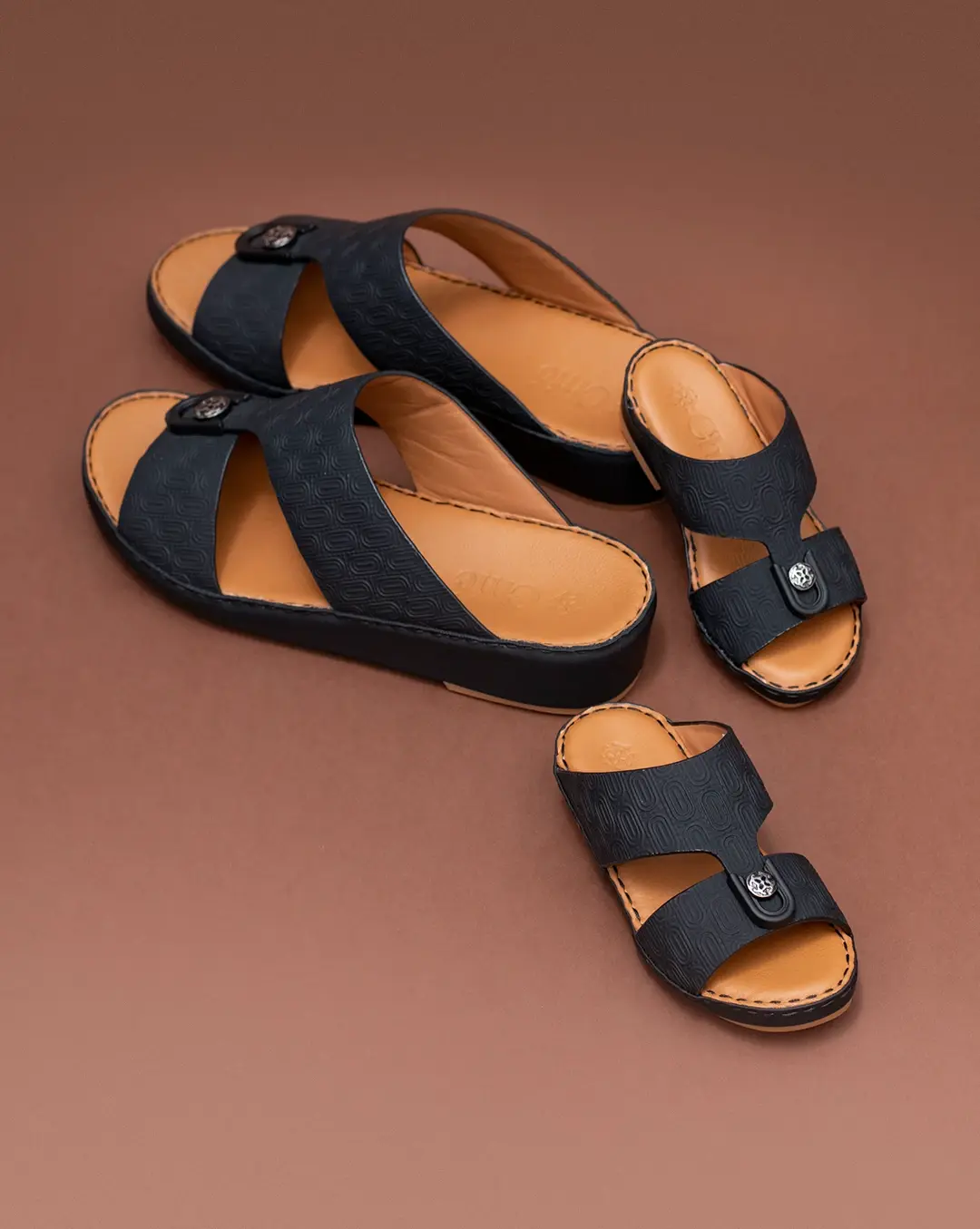 Genuine Leather Arabic Slippers by Chic